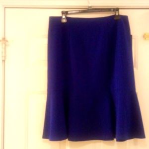 Royal blue skirt flare bottom